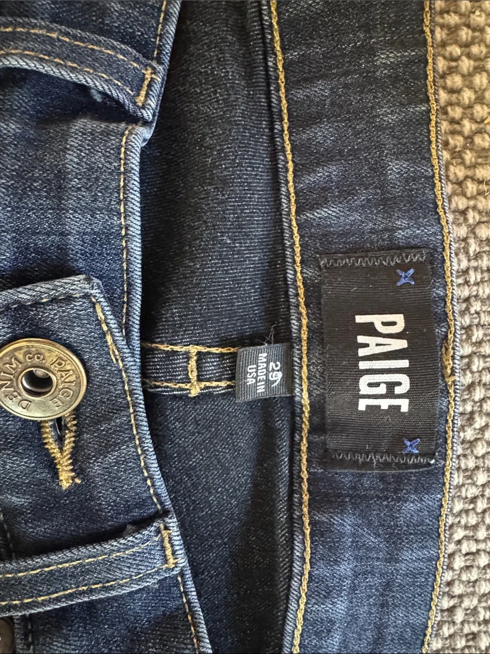 PAIGE Federal Mens Dark Wash skinny leg Jeans - size 29 (length 28)